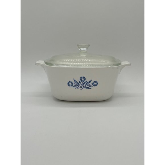 Corningware Other - Corning Cornflower Blue Casserole Dish B-35 w/Lid 1958-1959